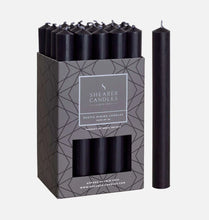 Load image into Gallery viewer, Night Black Rustic Baton Dinner Candle
