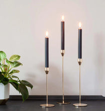 Load image into Gallery viewer, Night Black Rustic Baton Dinner Candle
