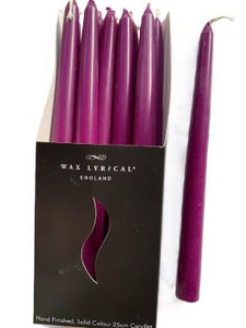 Taper Purple Dinner Candle