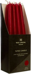 Taper Ruby Dinner Candle